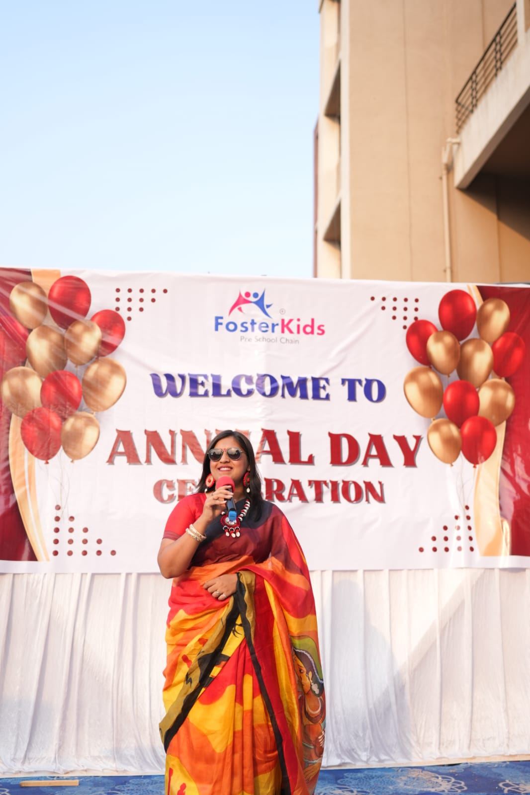 Anchor Ananya Kundu hosting college fests