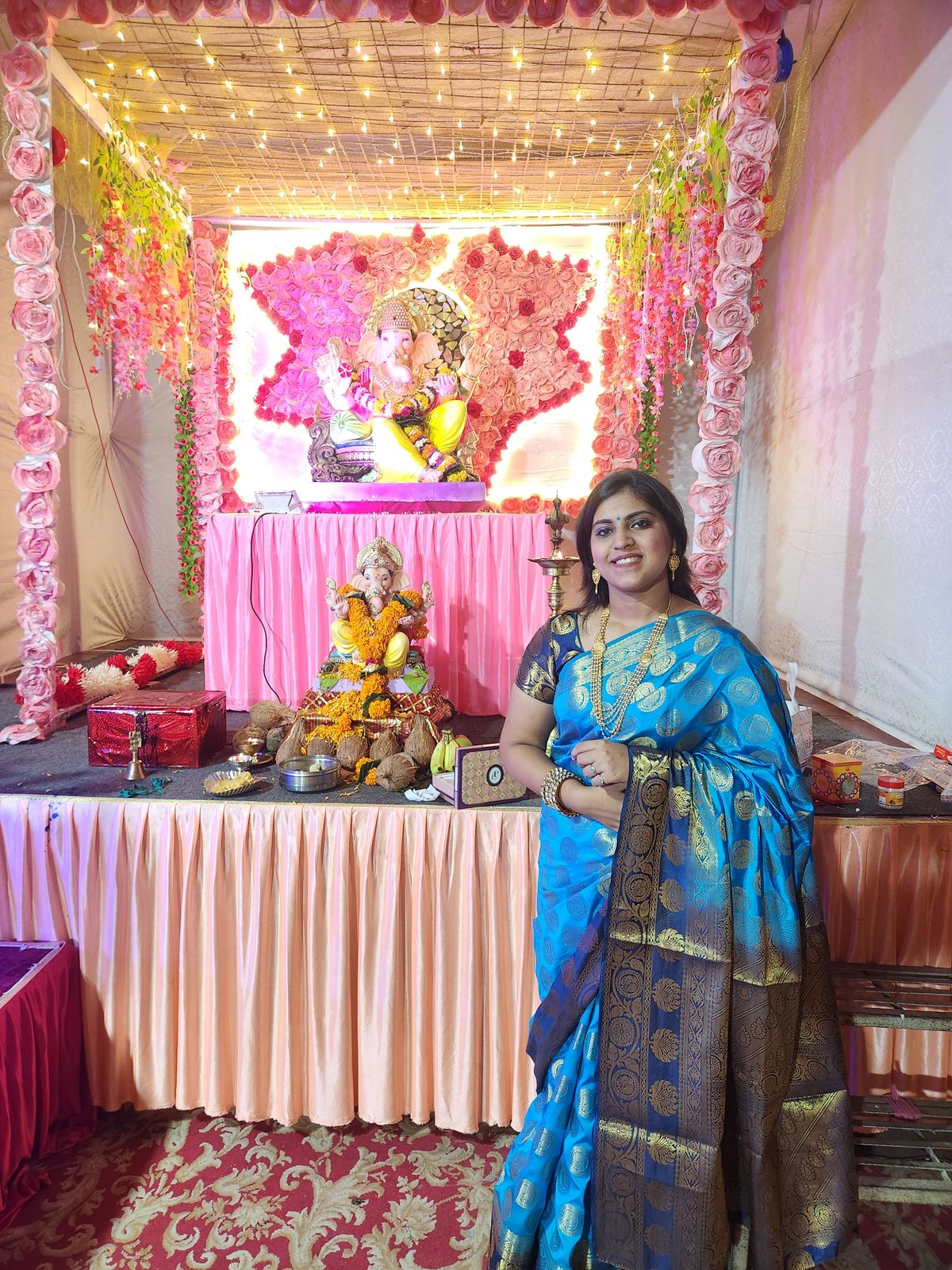 Anchor Ananya Kundu hosting cultural shows