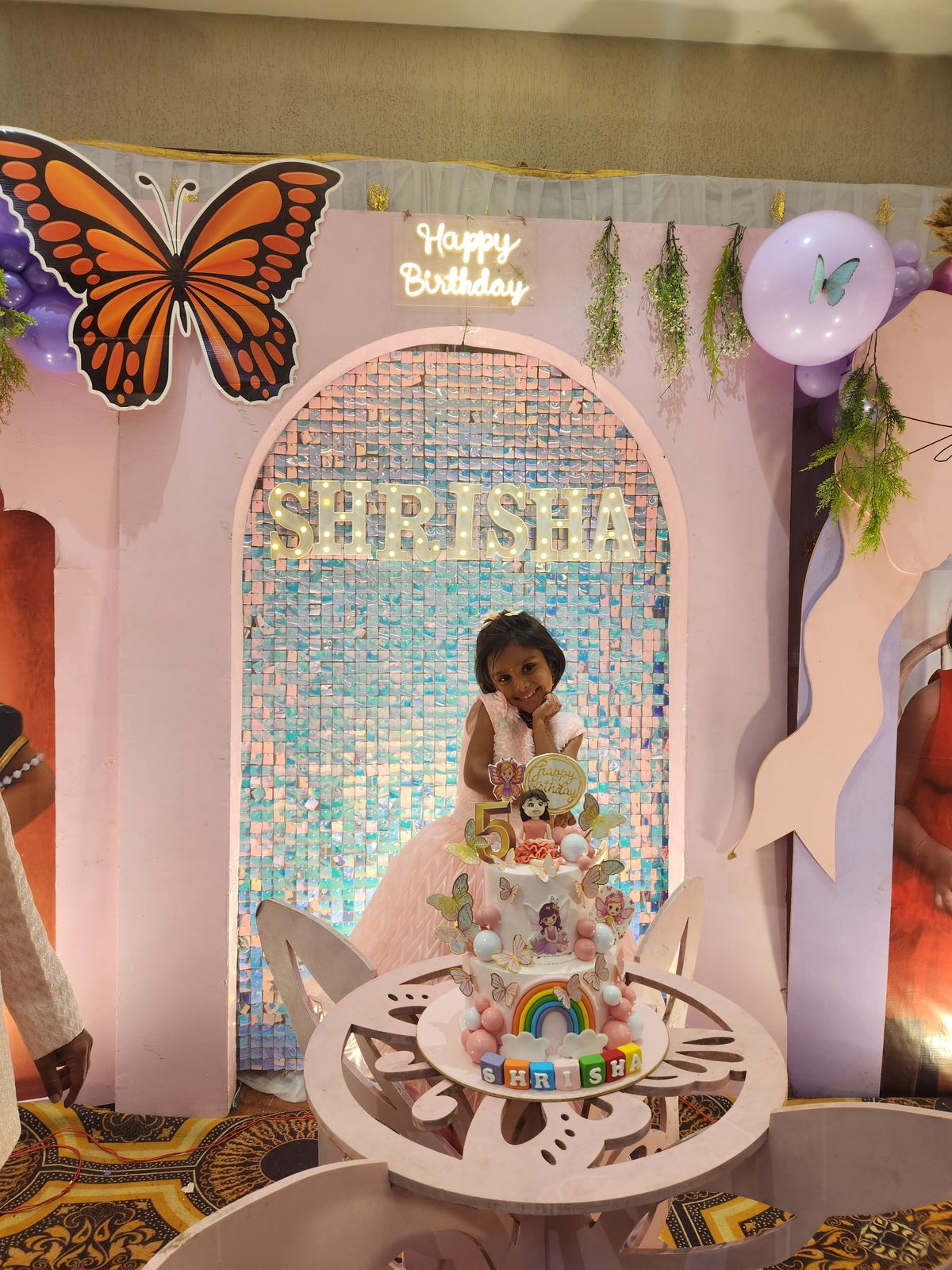 Anchor Ananya Kundu hosting a first birthday party