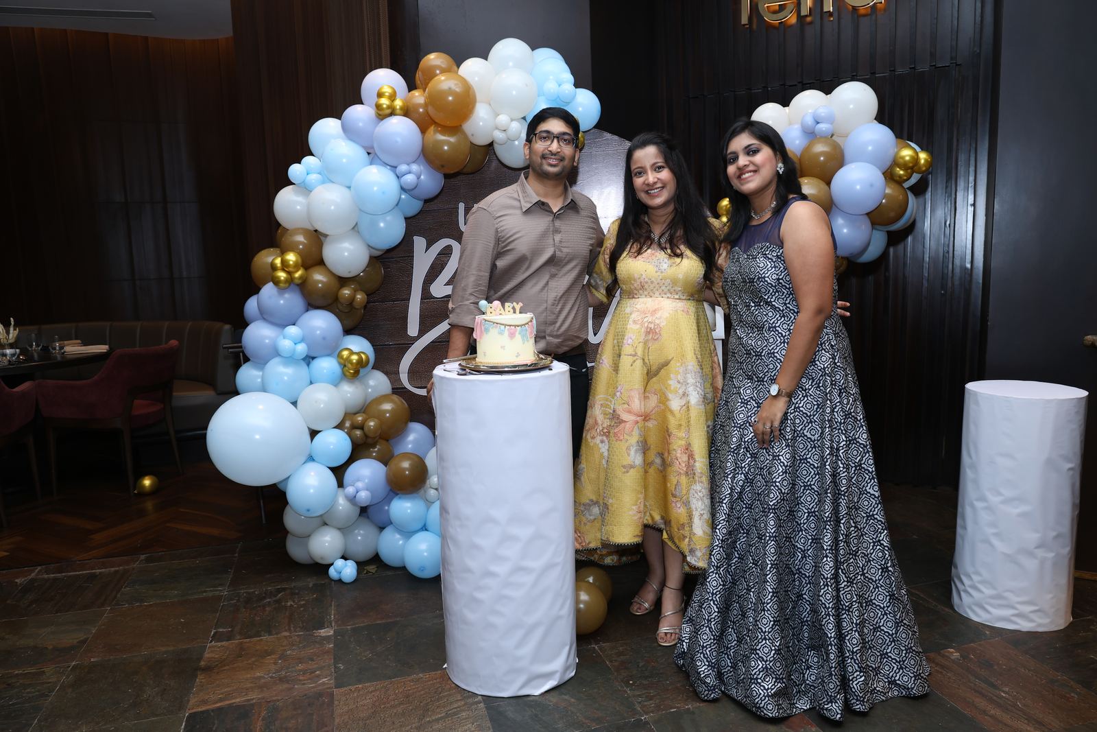 Anchor Ananya Kundu hosting a lively private party