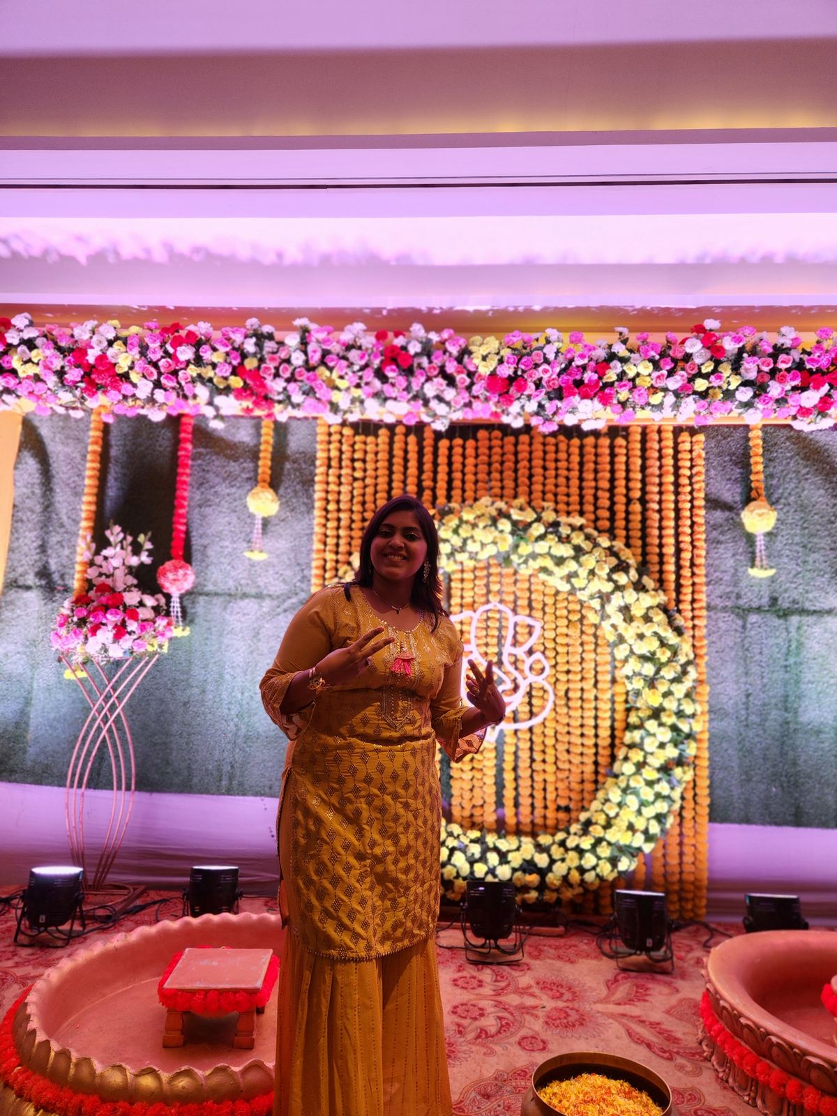 Anchor Ananya Kundu — Haldi Morning